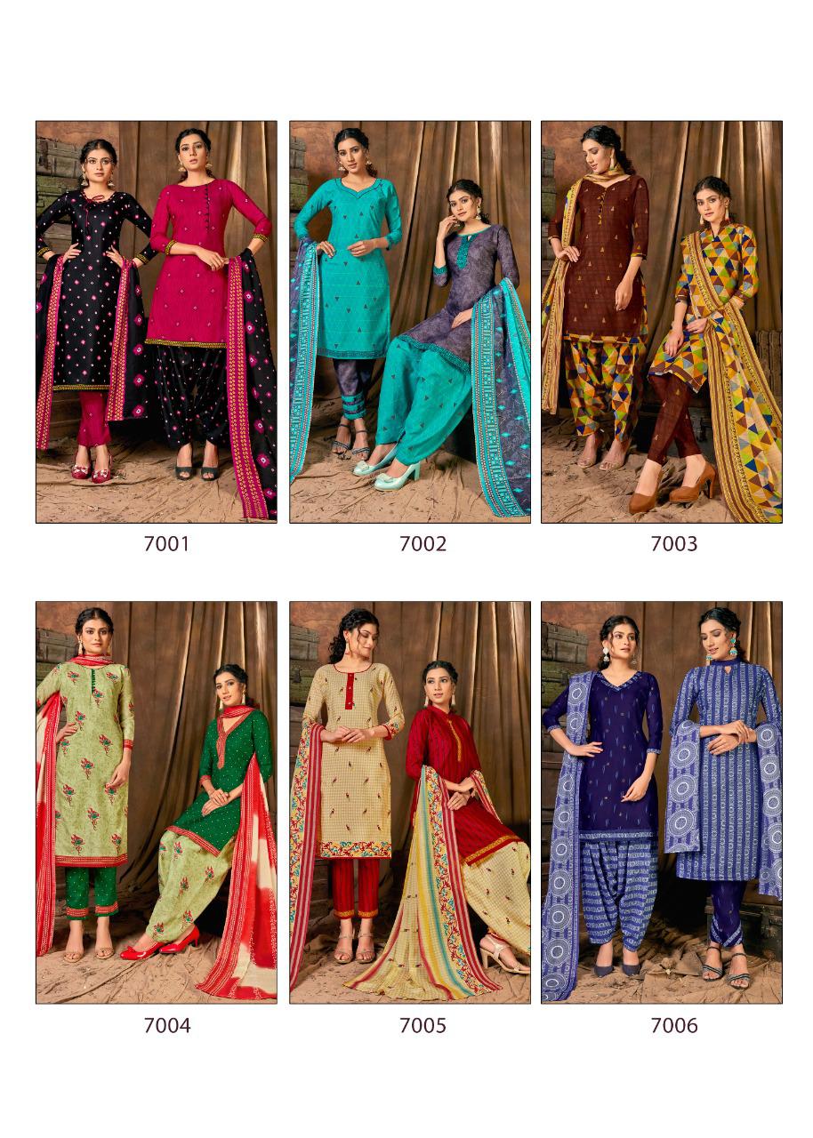 Shiv Gori Lado latest Fancy Heavy Casual Wear Heavy Indonesia Cotton with beautiful Gala tie on print Designer Dress Material Collection

